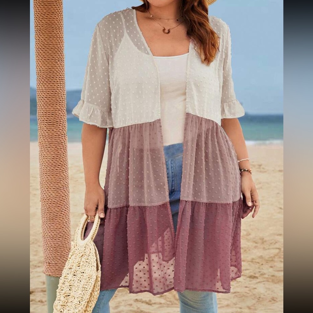 Three colors kimono! So cute so summer.